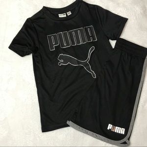 Puma Boy's Shirt and Shorts Athletic Set